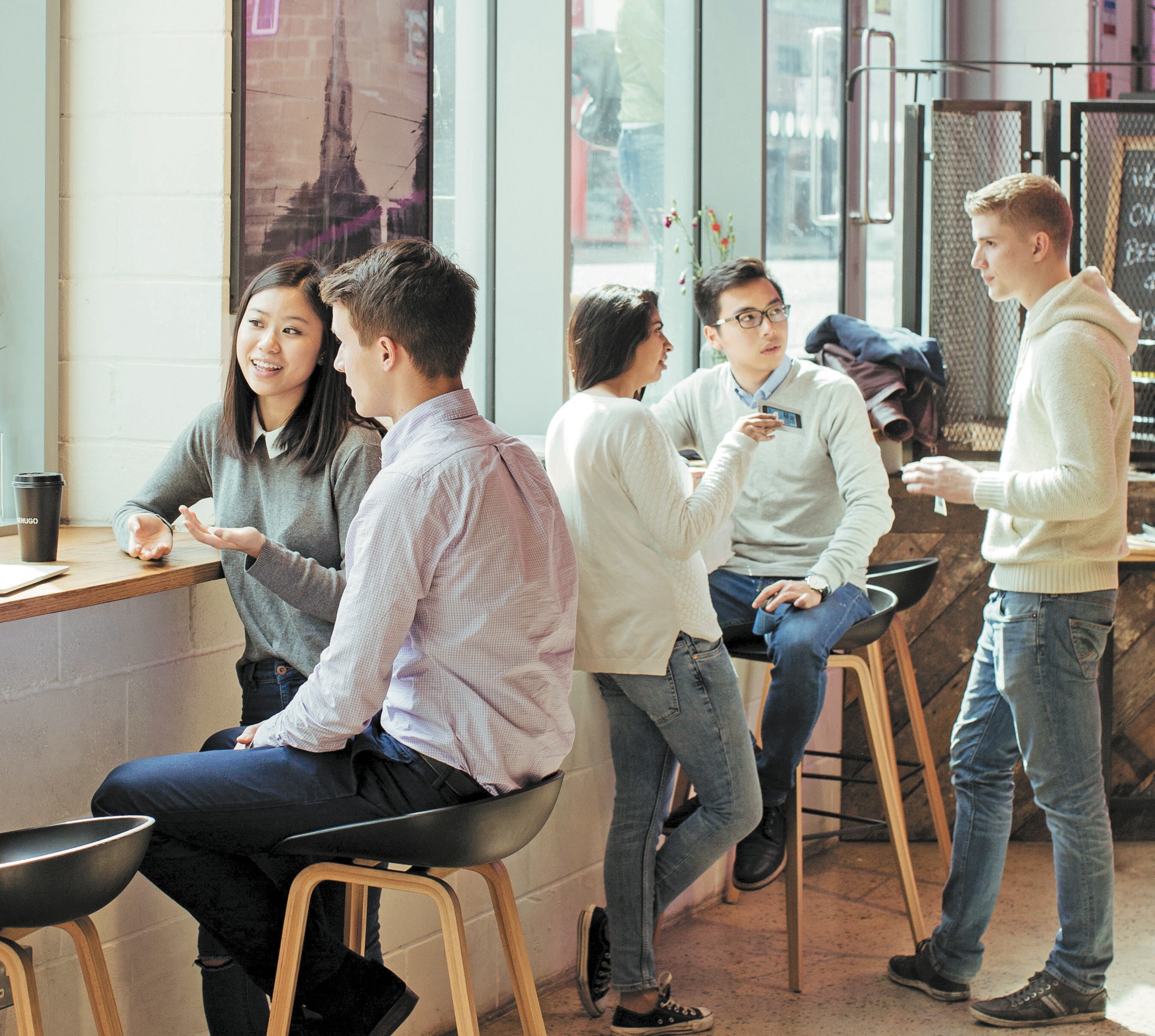 Business school students group